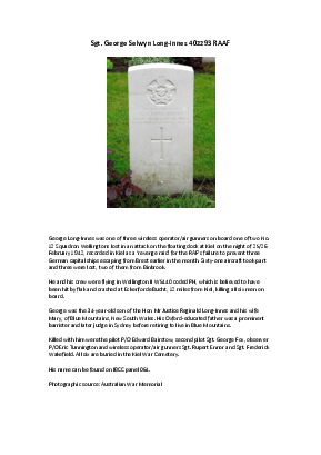 A preview of a PDF biography for Long-Innes, George Selwyn
